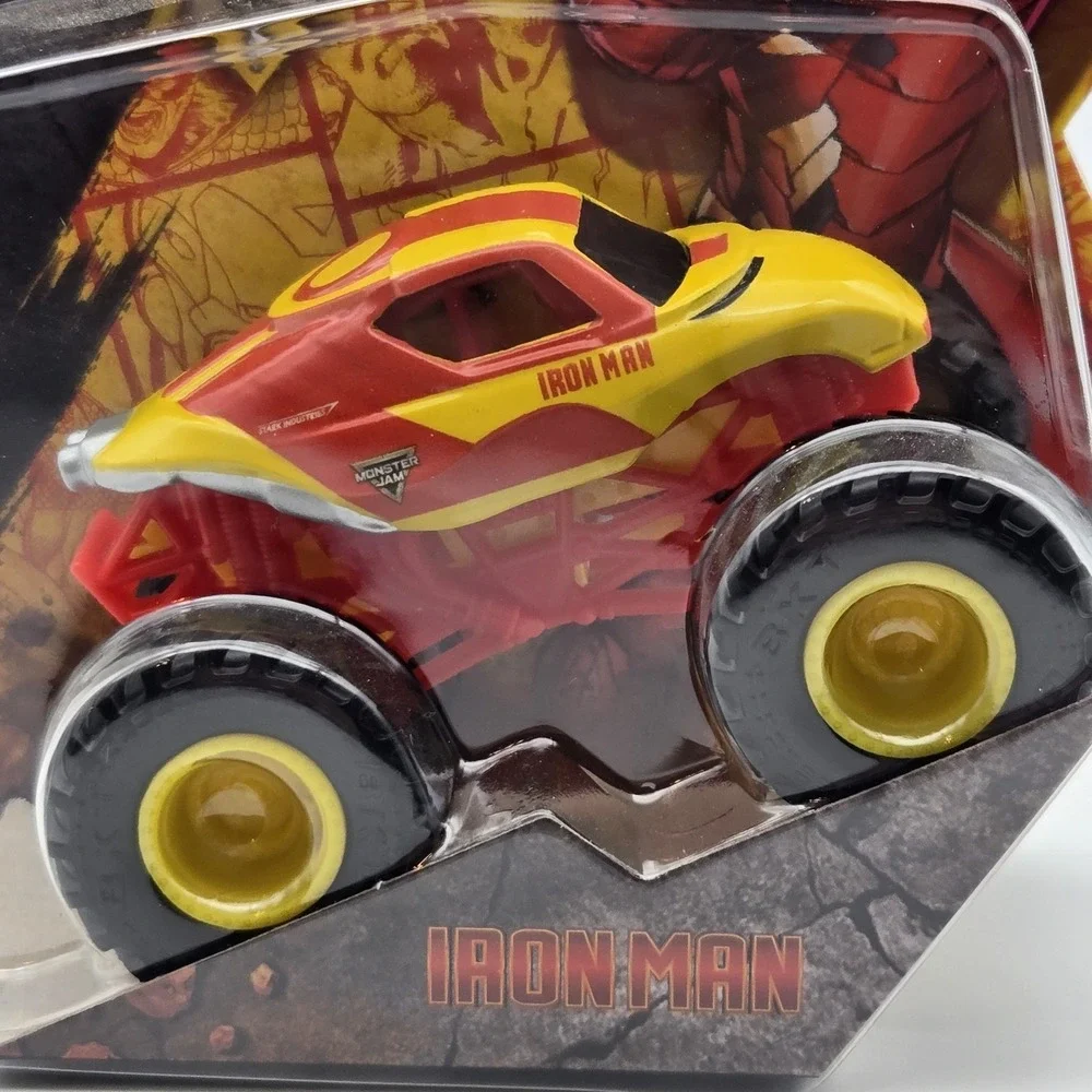 Spin Master Monster Jam Marvel‎ Iron Man Truck 1:64 Series 4 Die Cast New